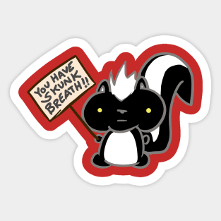 Angry Skunk Sticker